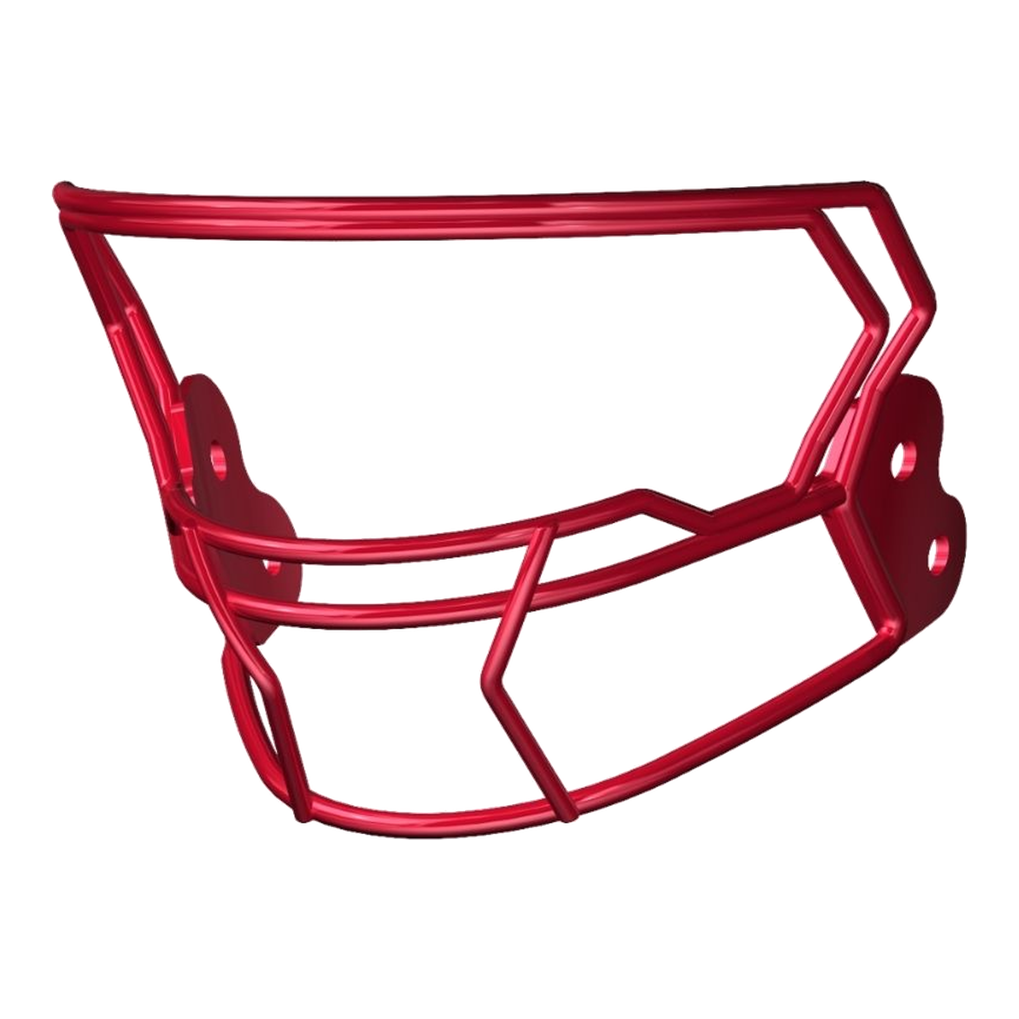 Riddell AXIOM Facemask W-2B-HP-S in Scarlet (Red), view 2