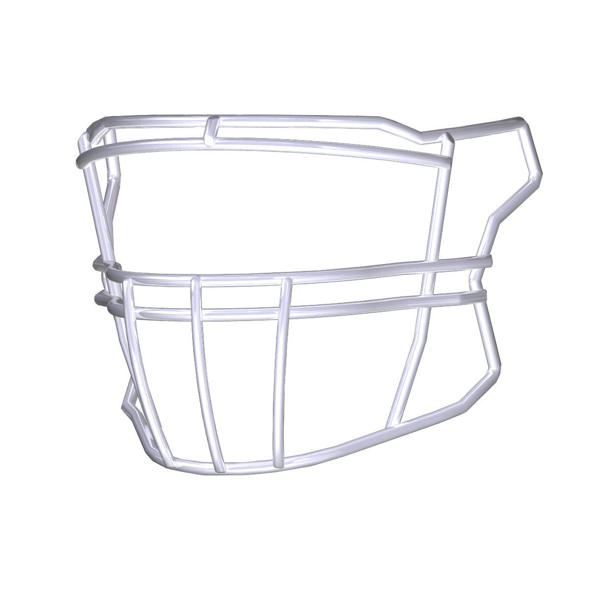 Riddell SF-2BDC football facemask compatible with SpeedFlex platform for linebackers and linemen, solid color design without hardware set