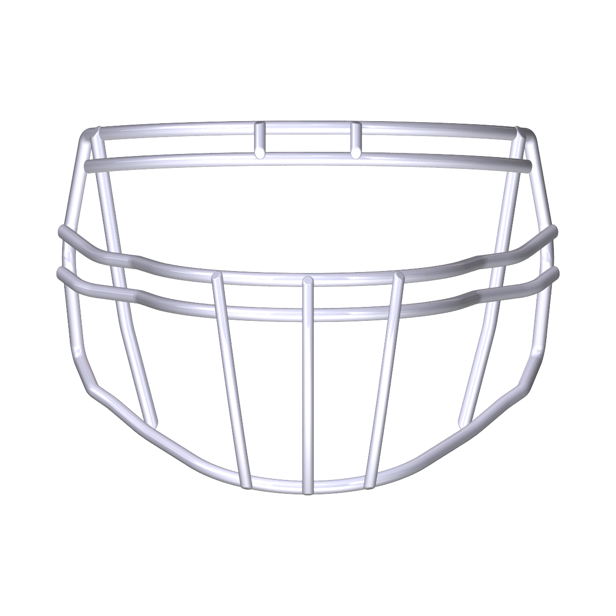 Face mask for Riddell Speed Icon Helmet, suitable for linebacker and lineman, with S-Bar HS4 hardware attached.