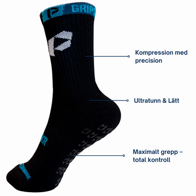Playmkr Grip Sock Black 