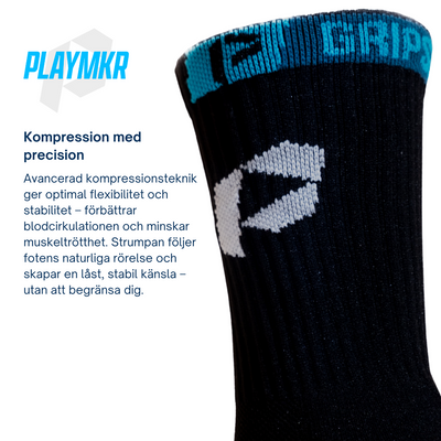 Playmkr Grip Sock Black 