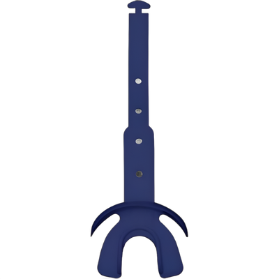 Reyrr Hypervent munnbeskytter i blå med justerbar stropp for overlegen beskyttelse og pusteevne.