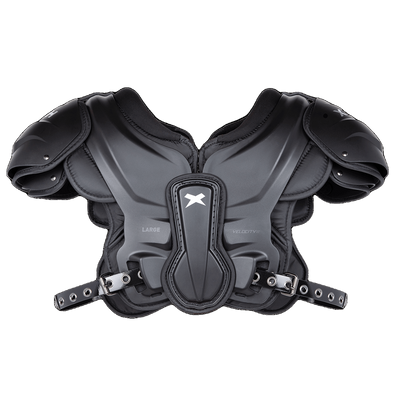 Xenith Velocity² lett sort football Skulderbeskyttere med fleksibelt design og slitesterke stropper