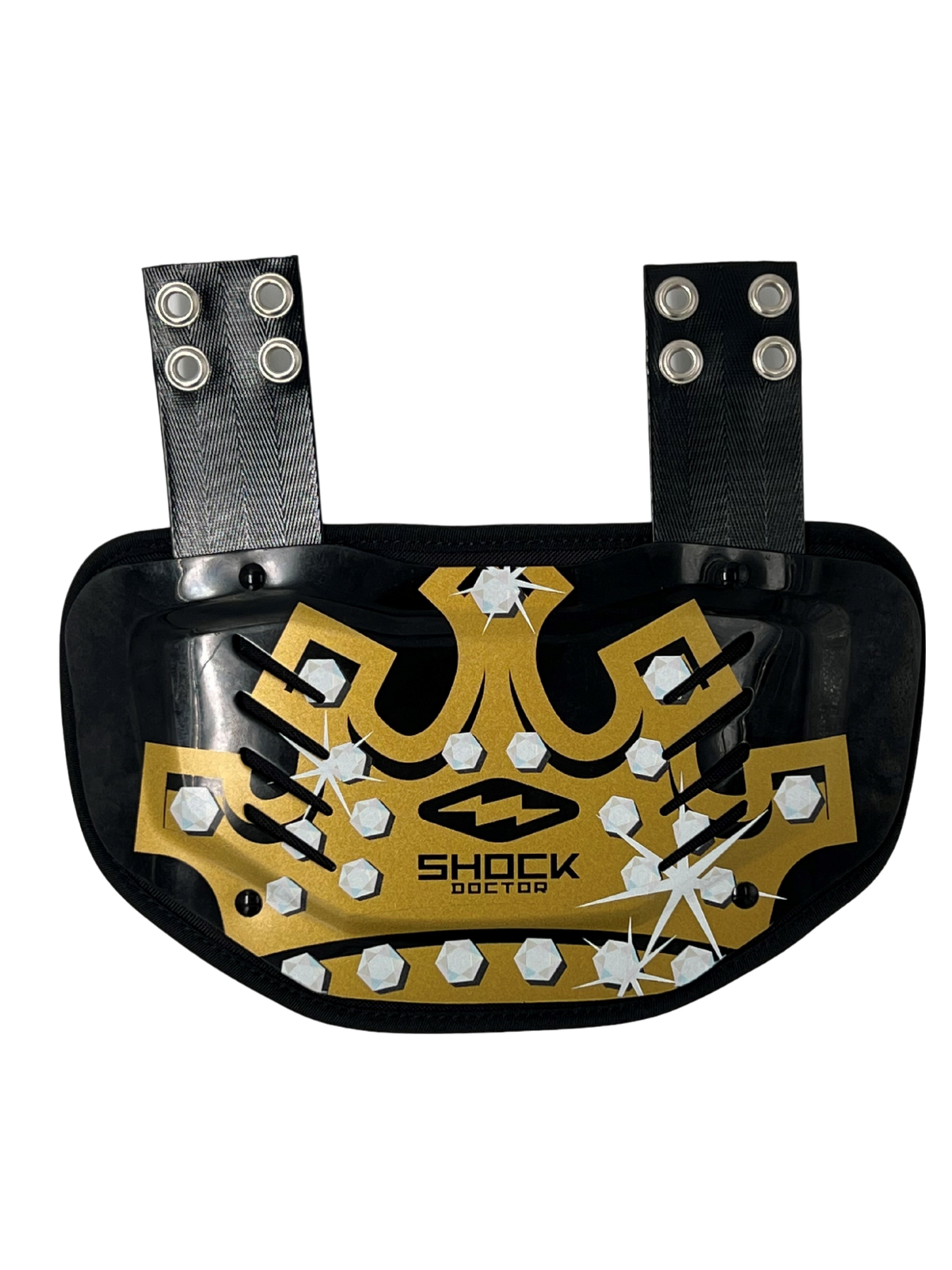Shock Doctor Black/Gold King - Premium Sports Back Plate for Football ...