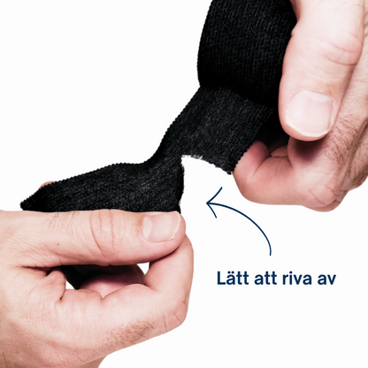 Return to Play Sportstape svart 6‑pakning 3,8 cm × 10 m
