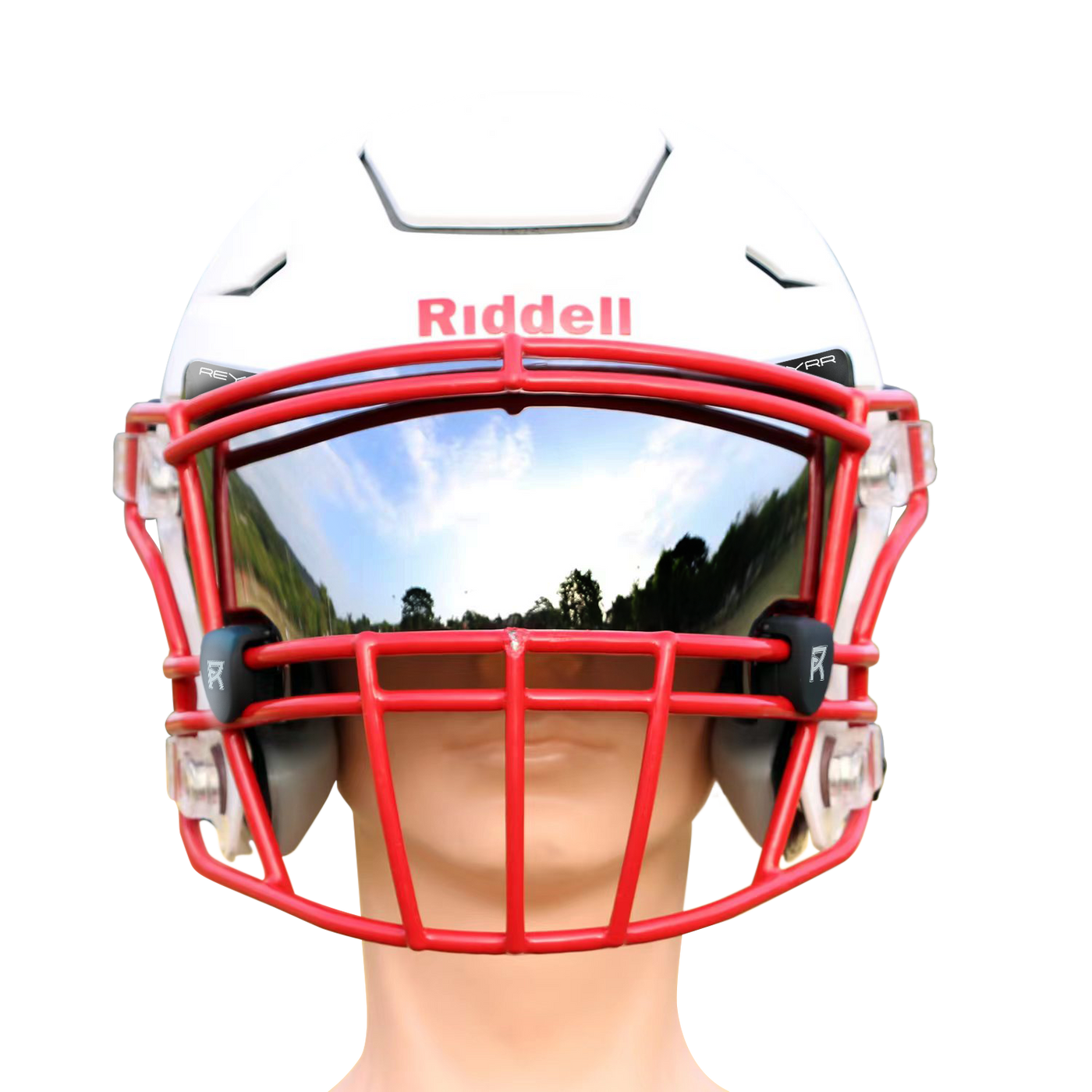 Mirror Football Shield Visor Shoc Clear Mirror Visor Clear Visor