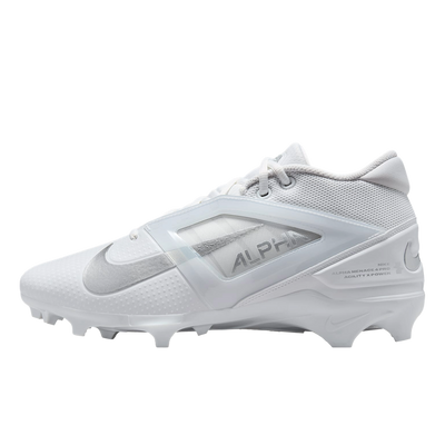 White sports shoe with 'Alpha' branding on a white background