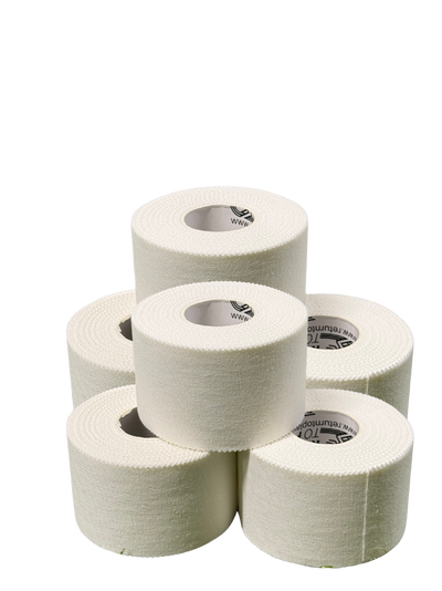 Return to Play Sports Tape White — individual roll close-up