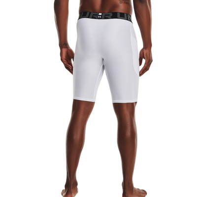 UA Compression Pocket shorts — waistband and fit detail