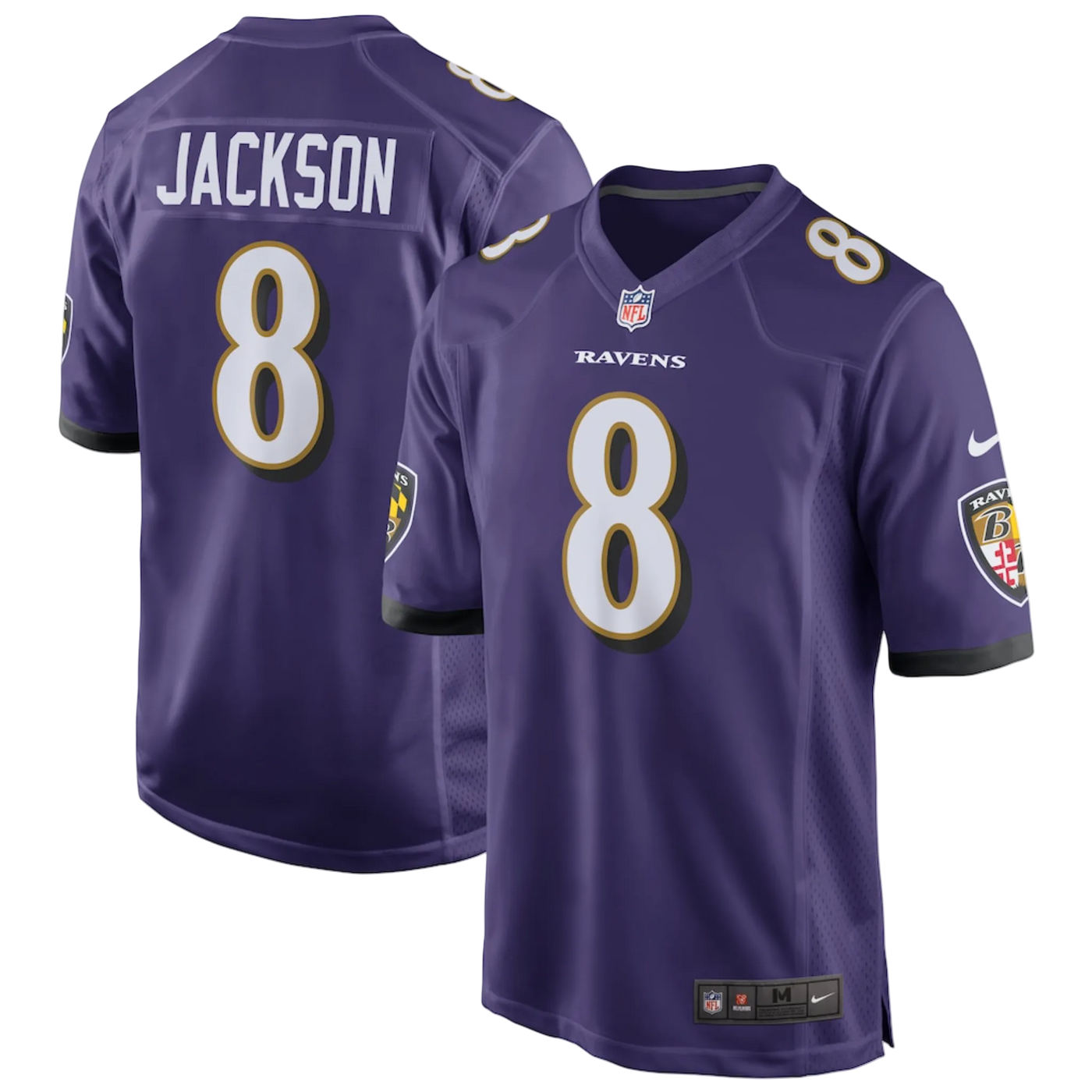 Lamar Jackson Nike Kamptrøye (Baltimore Ravens)
