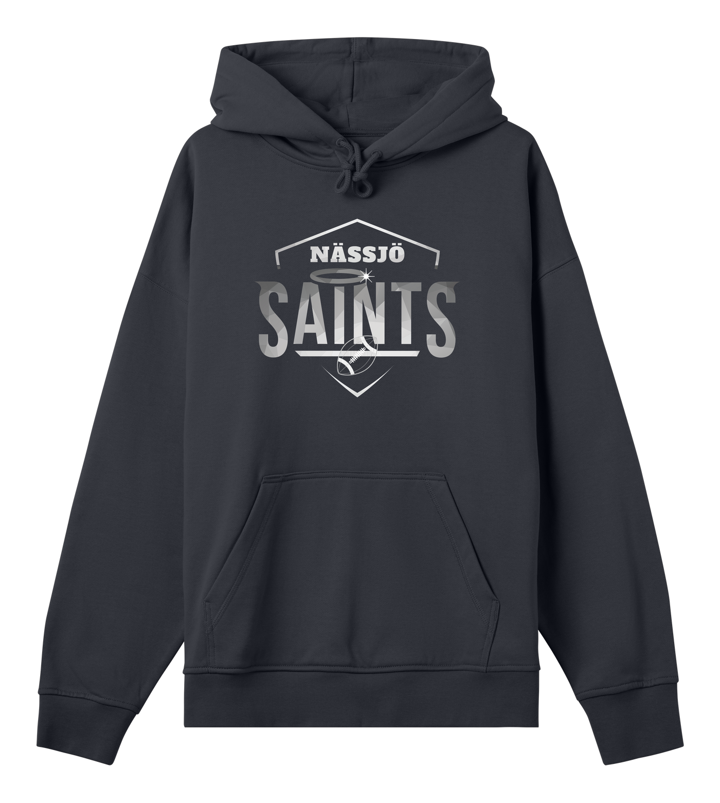 Nässjö Saints Boxy Hoodie - Premium hoodie from REYRR STUDIO - Shop now at Reyrr Athletics