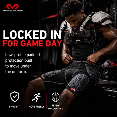 Low-profile padded protection built to move under the uniform