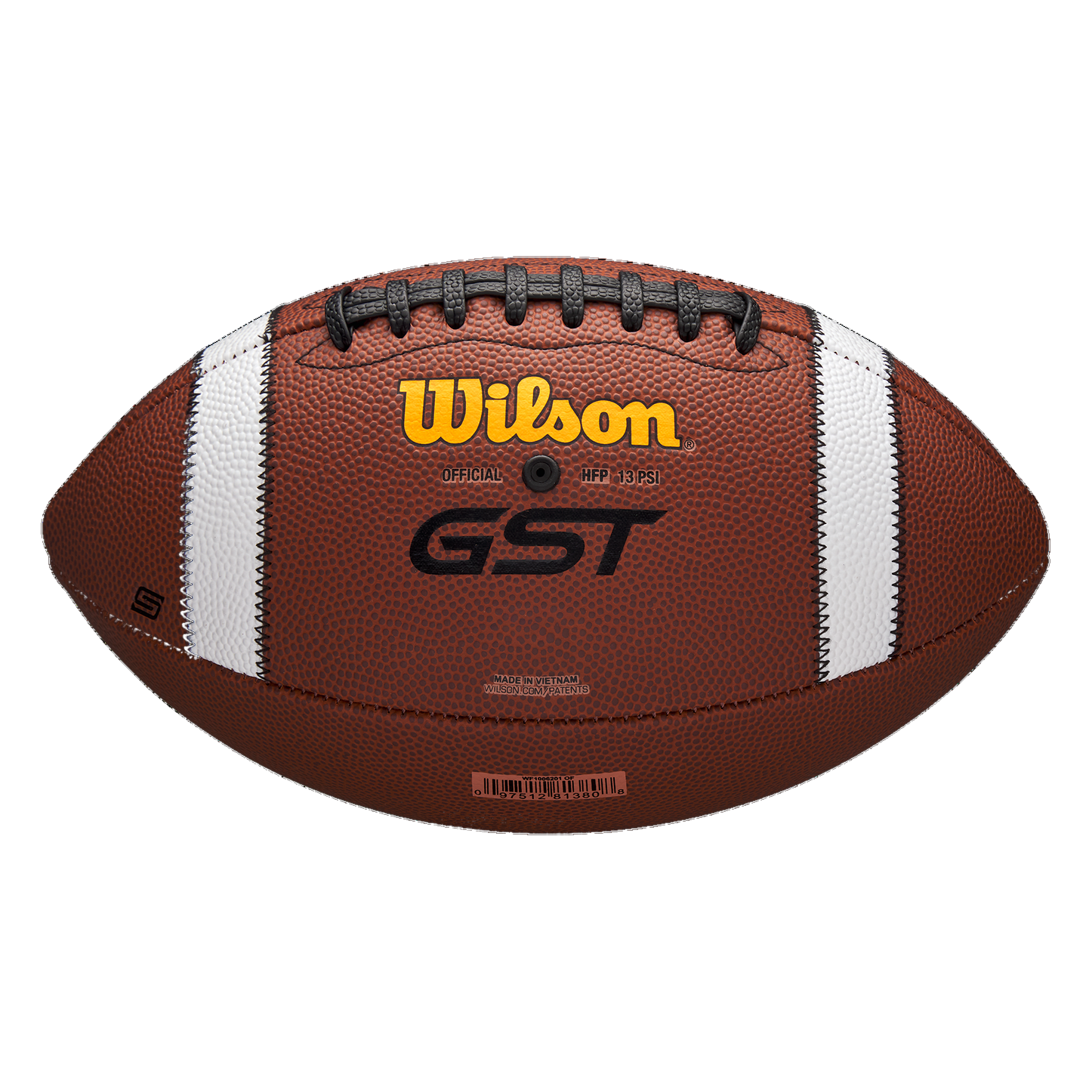 Wilson GST SpeedSkin TDY youth football, Wilson GST branding