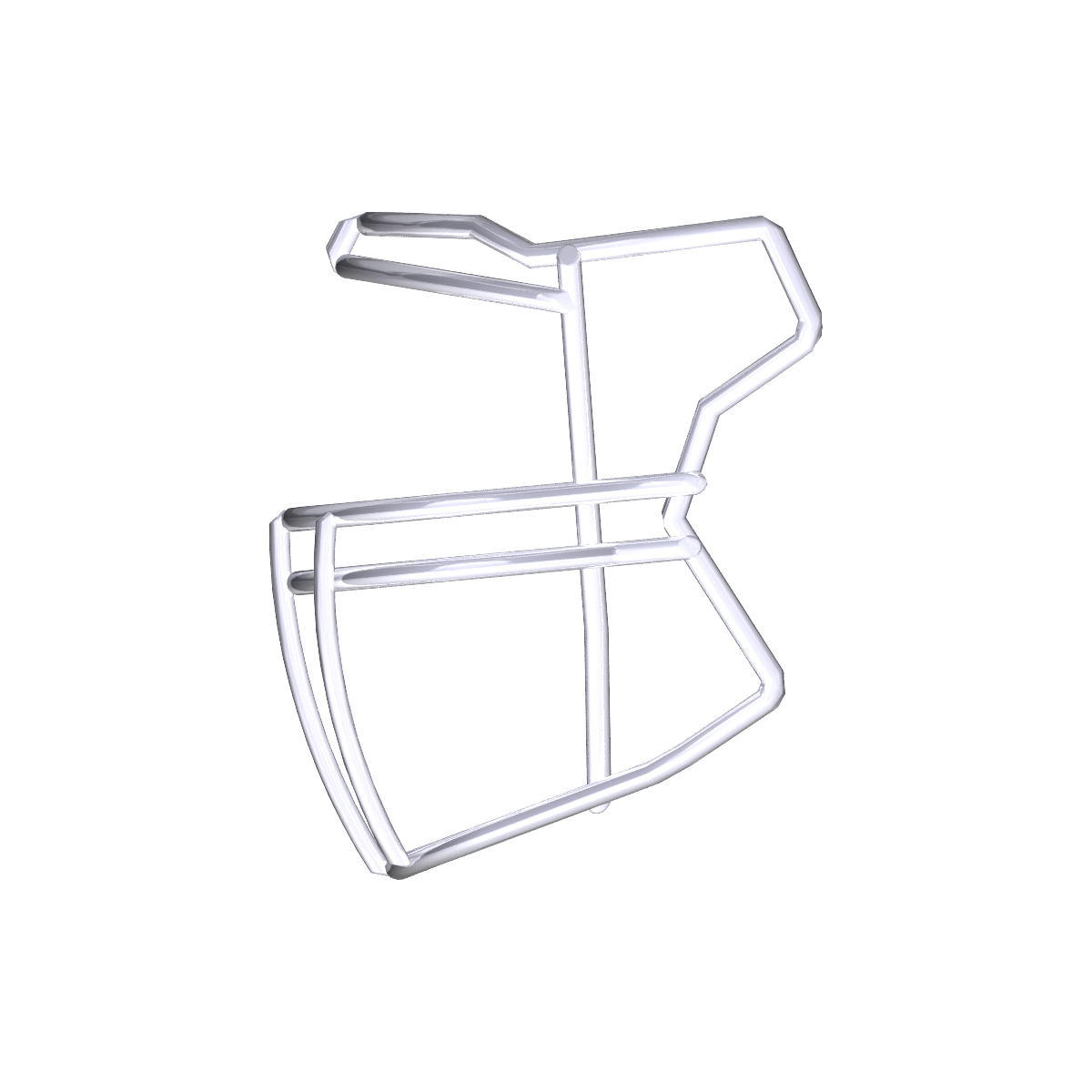 Riddell SF-2BDC football facemask compatible with SpeedFlex platform for linebacker and lineman positions without hardware set