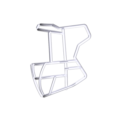 Riddell SF-2EG-TX lightweight tubular steel football faceguard compatible with Quick Release technology for linemen and linebackers