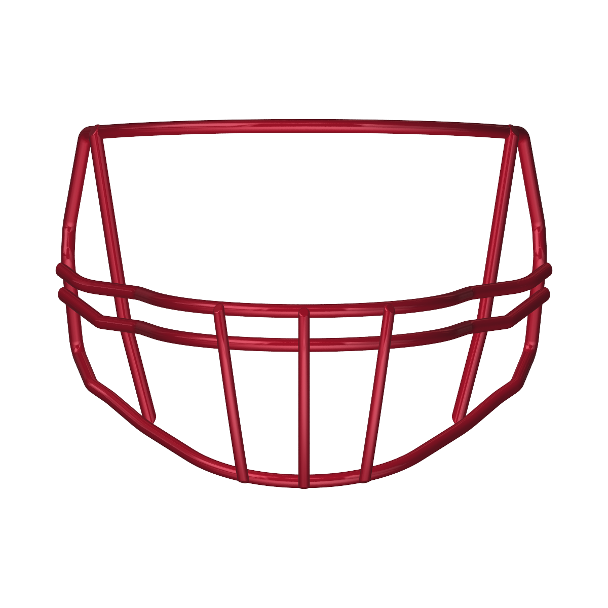 Riddell S2B-HS4 red football helmet face mask front view