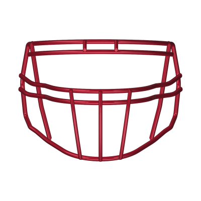 Rød S-Bar HS4 ansiktsmaske kompatibel med Riddell Speed Icon Helmet for linebackere og linjemenn