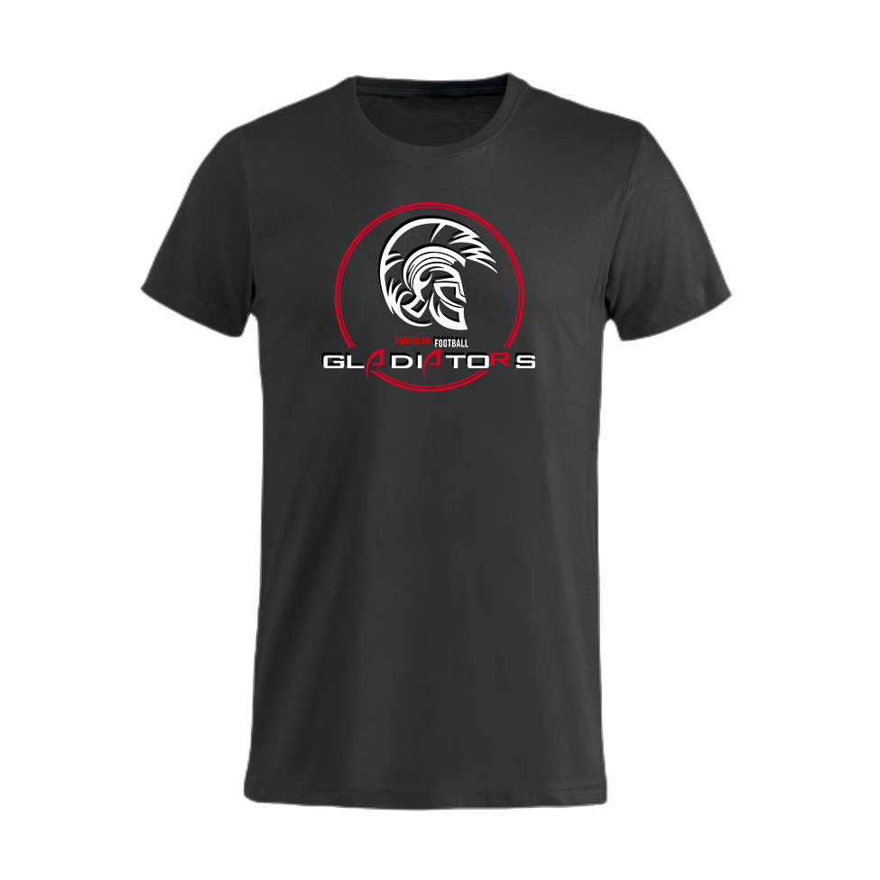 Kristiansand Gladiators Black logo tee - Premium  from Reyrr Athletics - Shop now at Reyrr Athletics